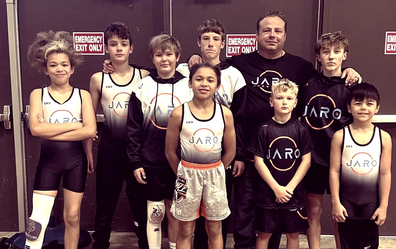 JARO Coaches & Wrestlers featuring Middle School Wrestlers and High School Wrestler at best wrestling school
